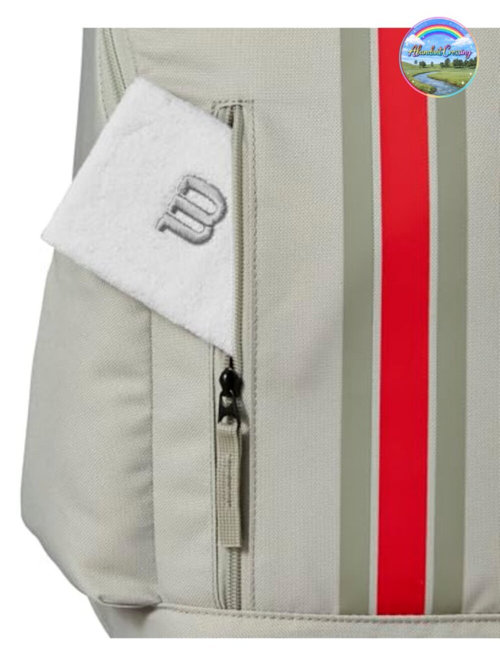 Tennis Racket Backpack Holds 2 Rackets Polyester Adjustable Straps - Picture 4 of 6